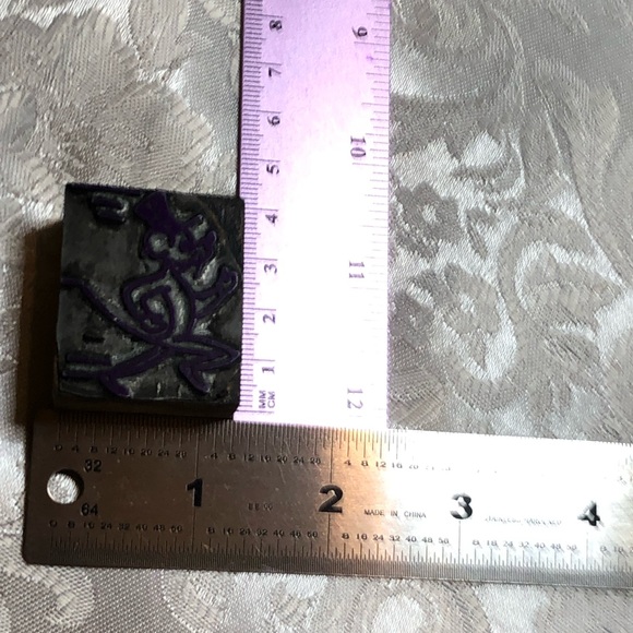 Antique Wooden Print Block Running Mouse in Top Hat Pest Rodent - Picture 3 of 3